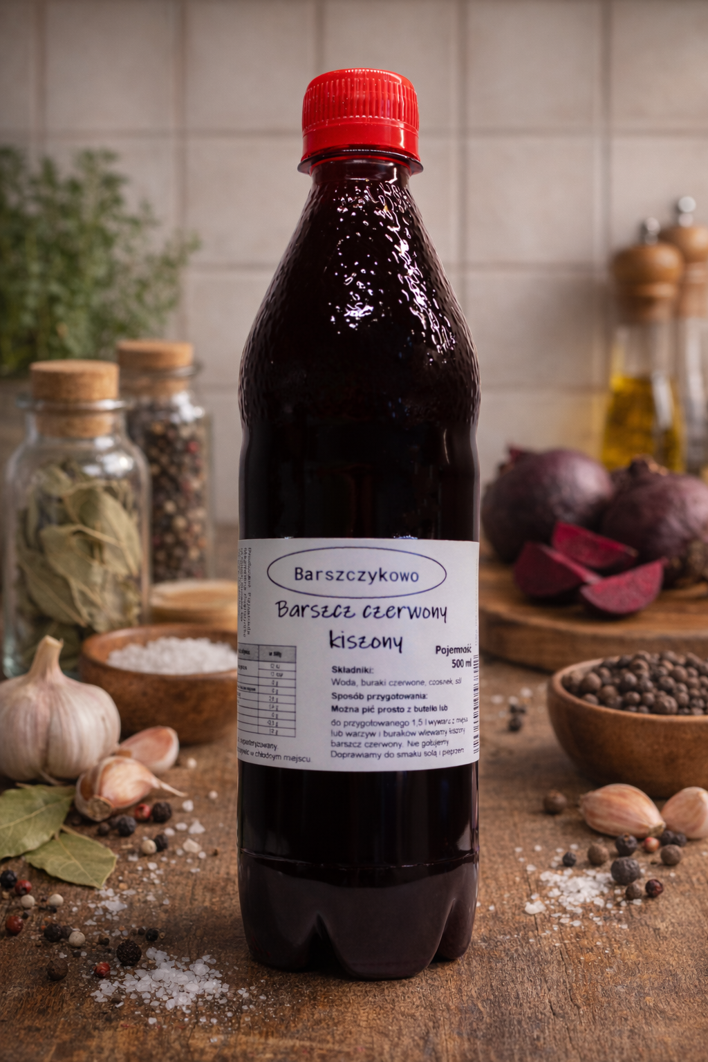 Barszcz czerwony kiszony - butelka PET