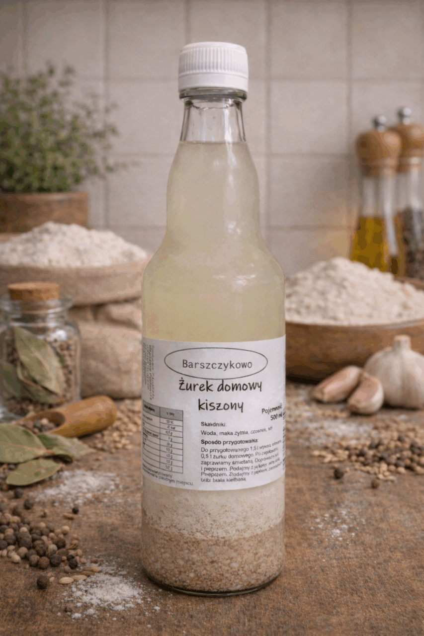 Żurek domowy kiszony - butelka szkło